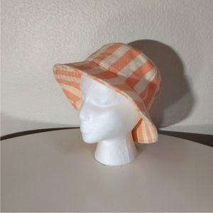Madewell Peach & White Striped Cotton Blend
Terrycloth Bucket Hat